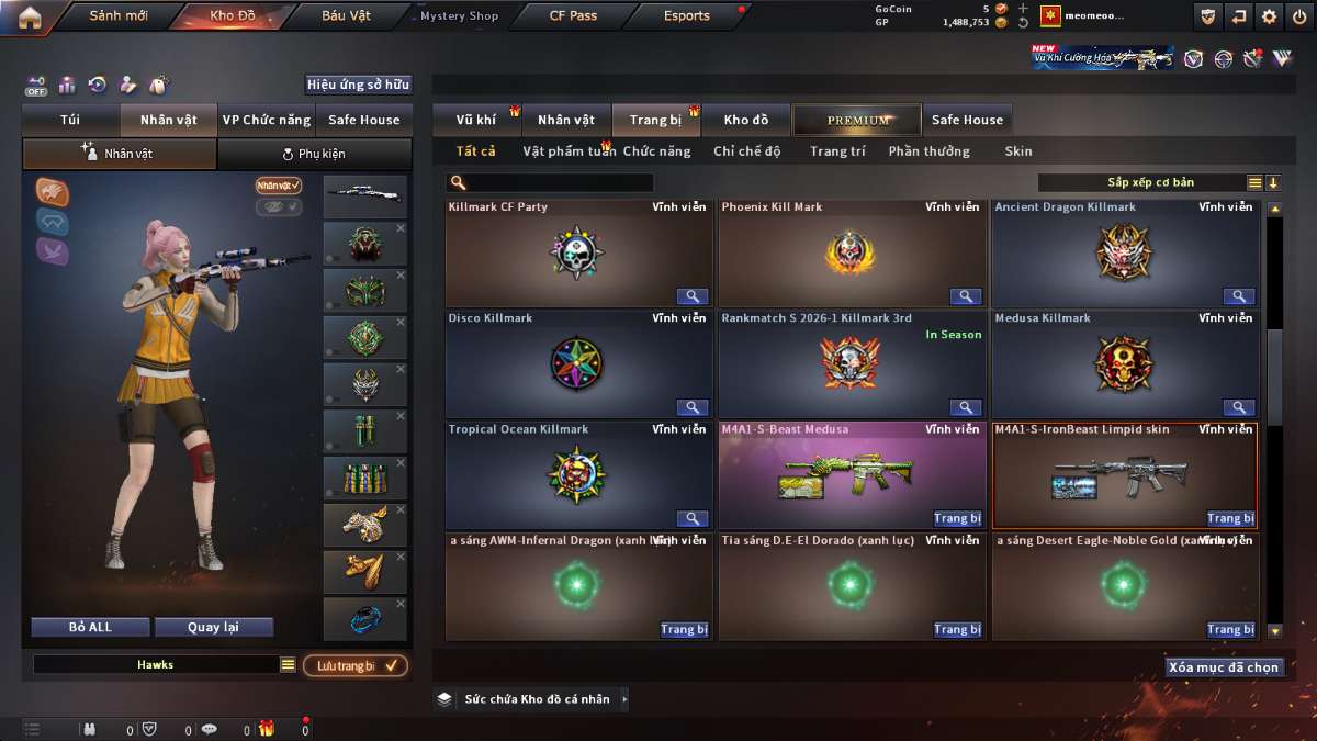 shop acc cf uy tin gia re